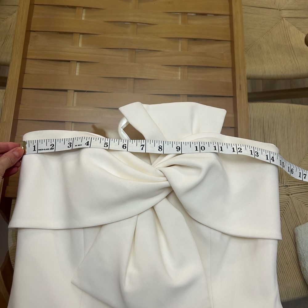Lucian Matis Cream Bow Dress - Picture 9 of 11